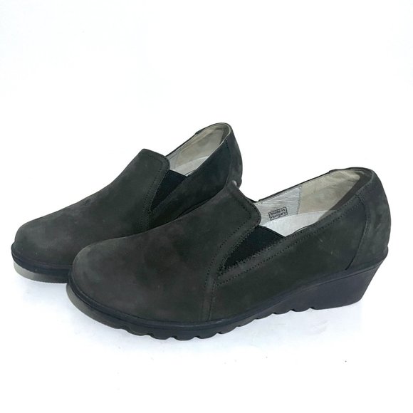 Waldlaufer Henni H Fit 2v Beige nubuck Womens Comfort Slip  Waldlaufer Comfort Slip-on Nubuck Wedge